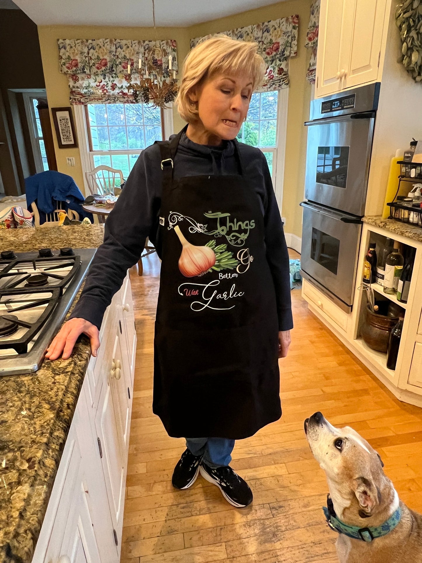 Things Go Better with Garlic Apron