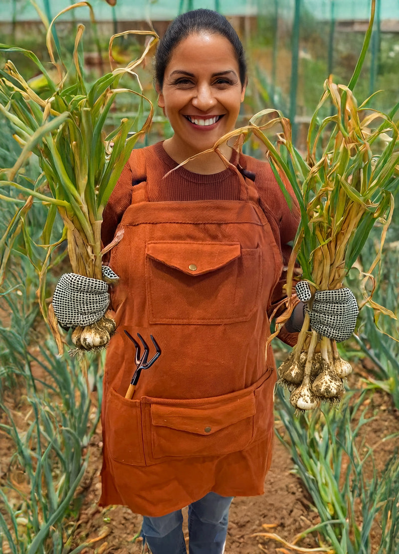 Orange Work Apron