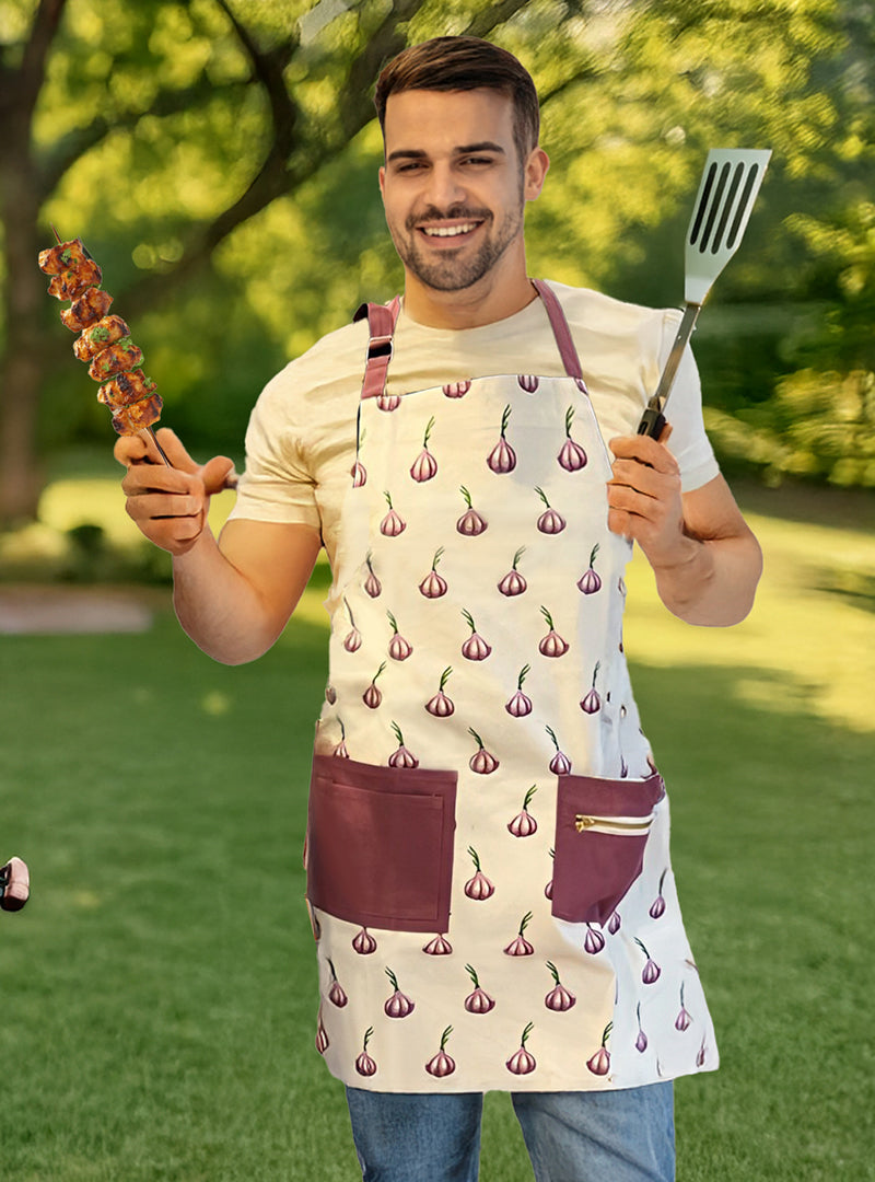 Garlic Bulb 2 Pocket Apron