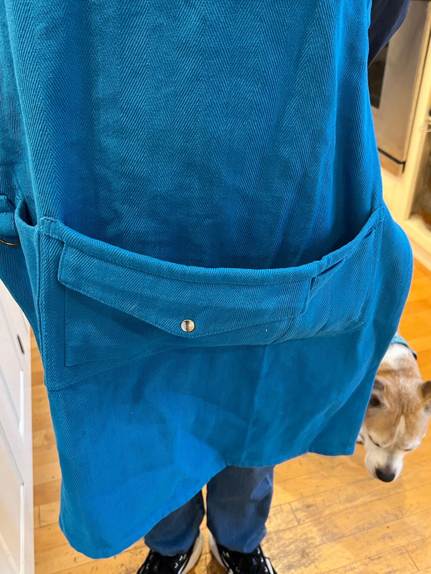 Blue Work Apron