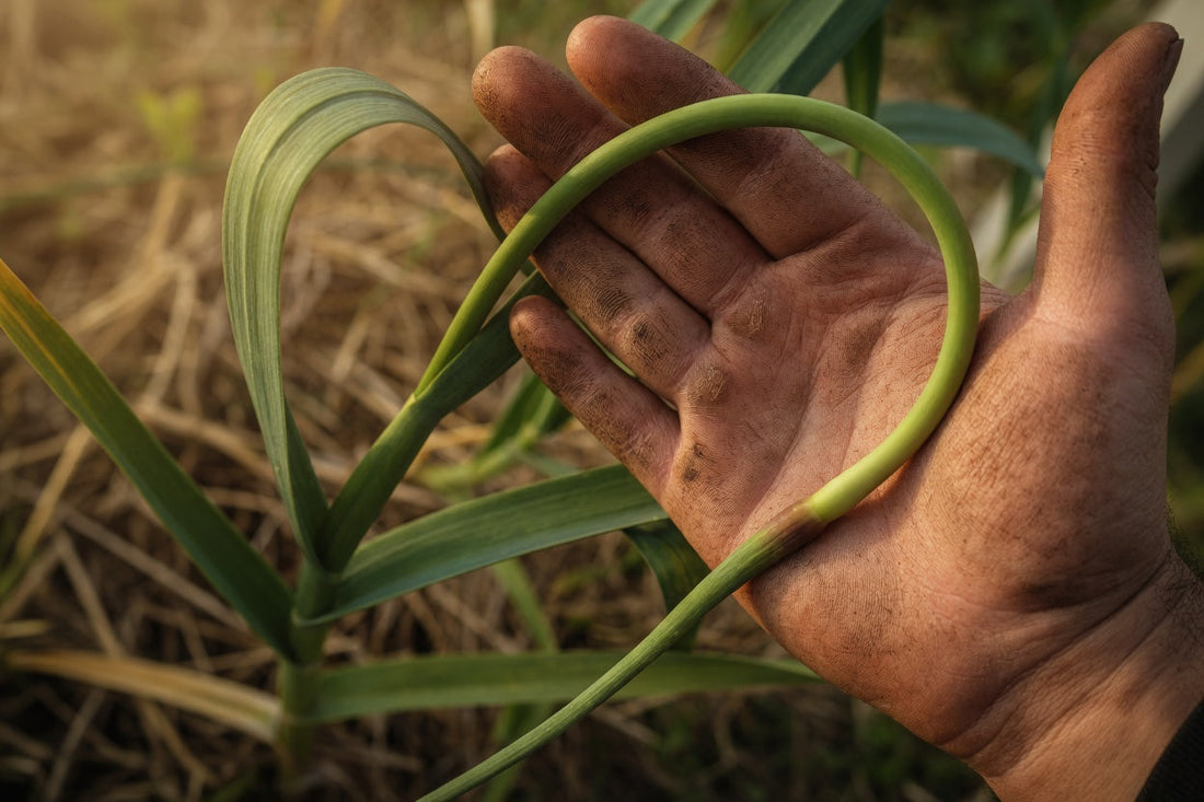 Scape Season Has Arrived at Mad River Garlic Growers