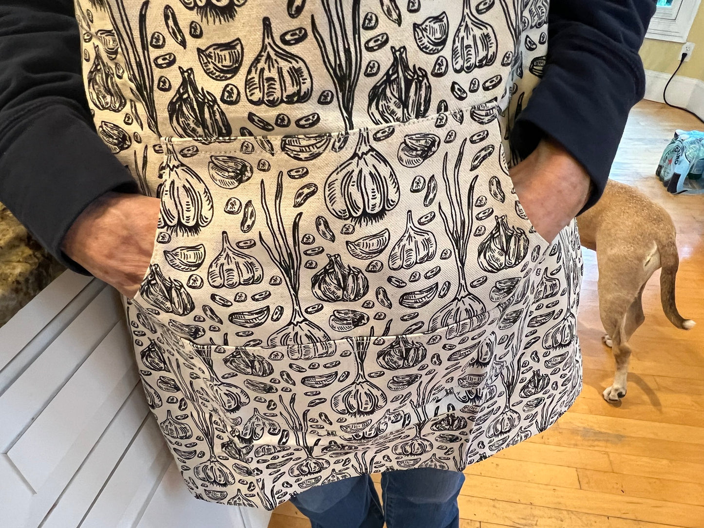Black Garlic Printed Apron
