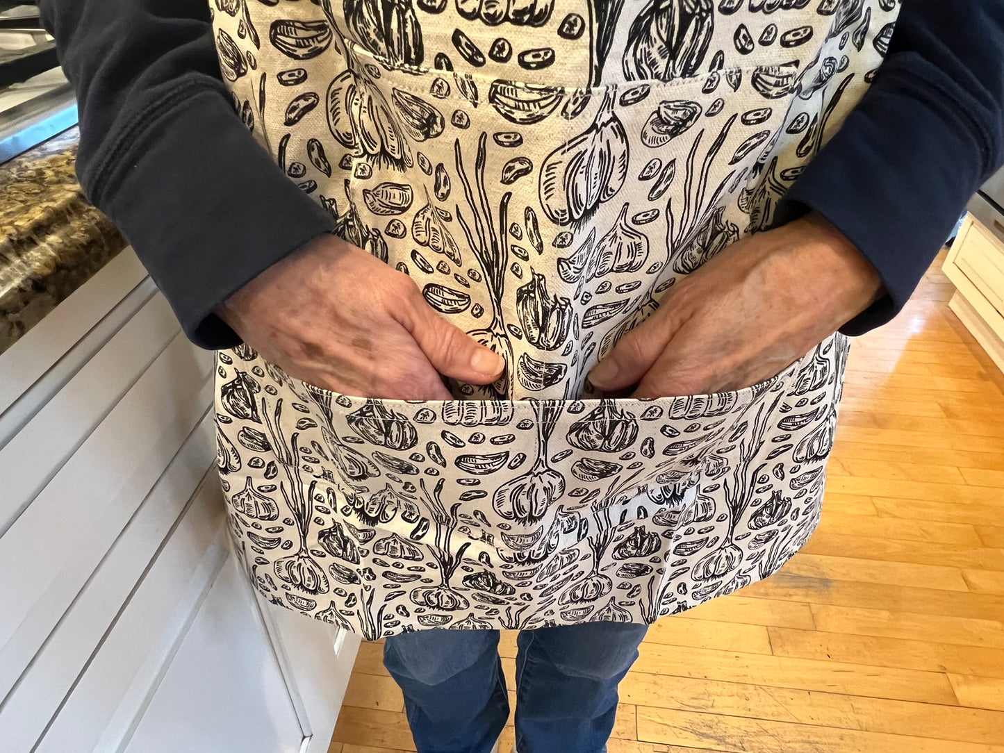 Black Garlic Printed Apron