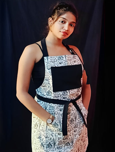 Black Garlic Printed Apron