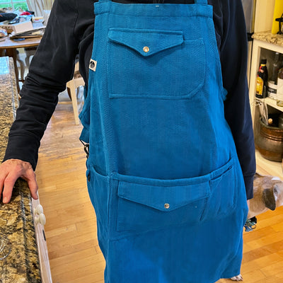 Blue Work Apron