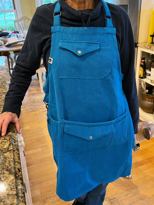 Blue Work Apron