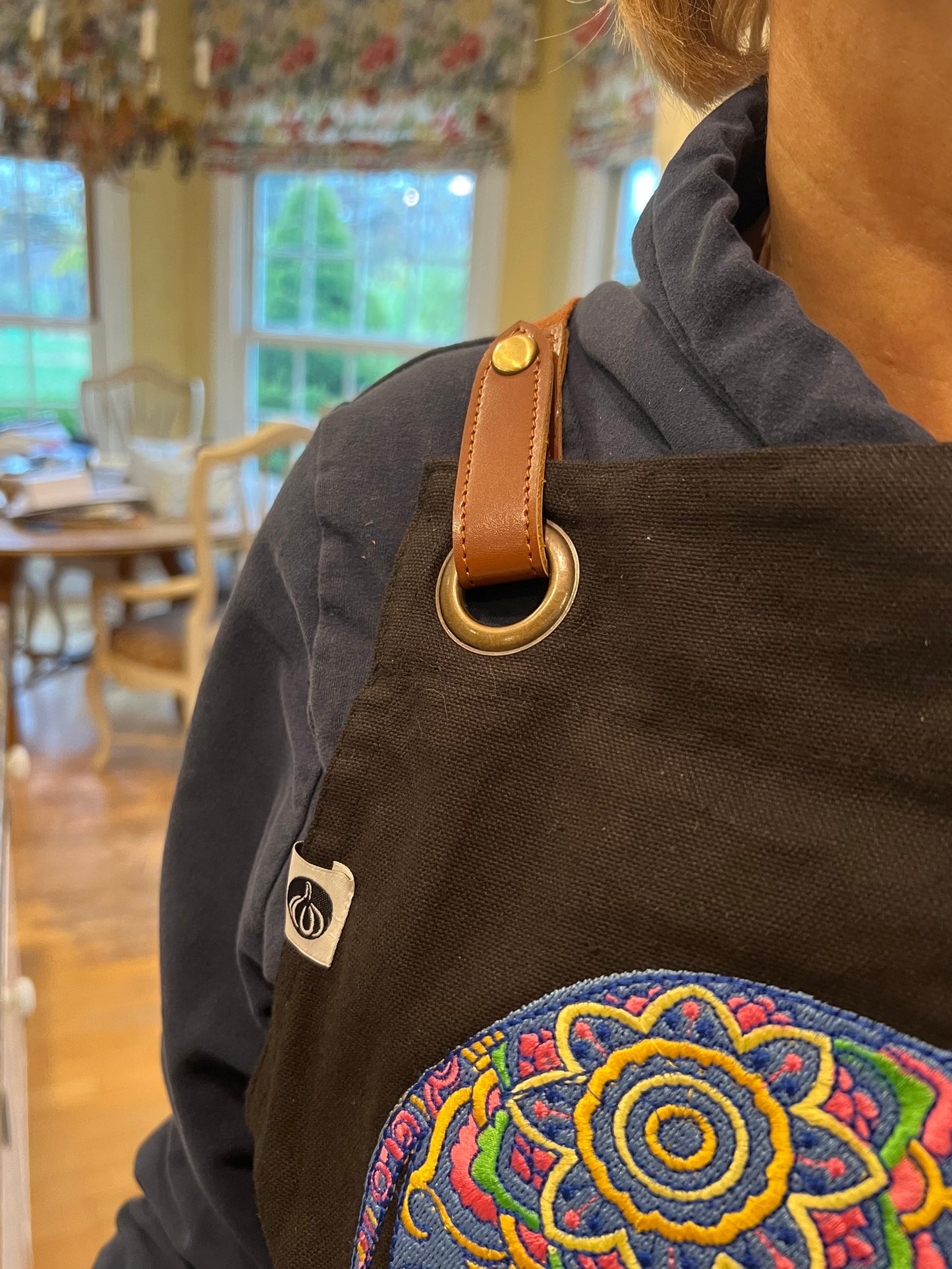 Embroidery Elephant Apron