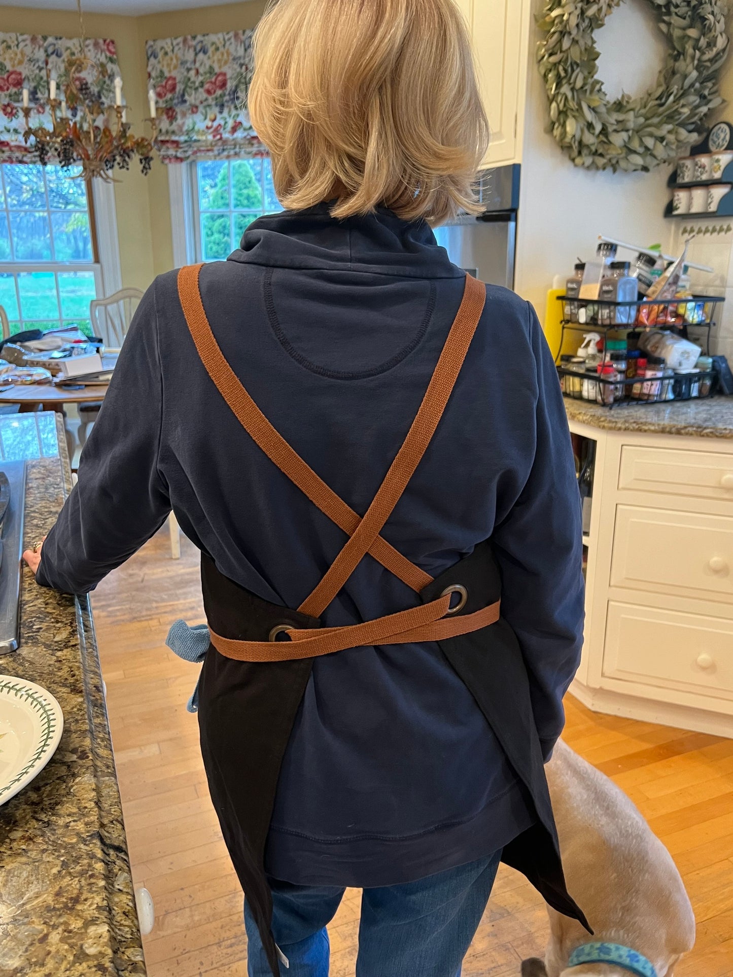 Embroidery Elephant Apron