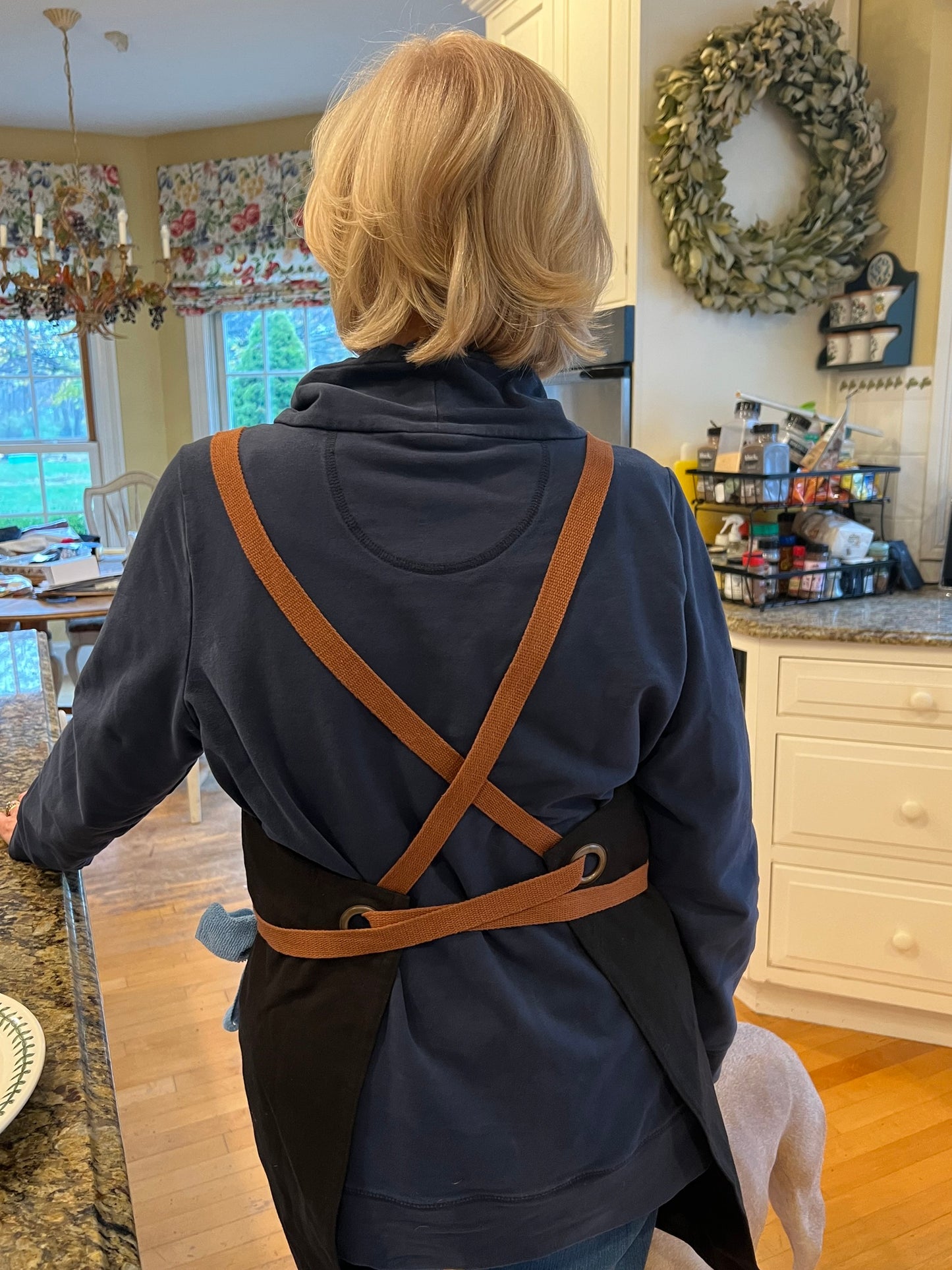 Embroidery Elephant Apron