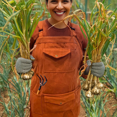 Orange Work Apron