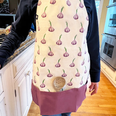 Garlic Bulb Large Pocket Apron