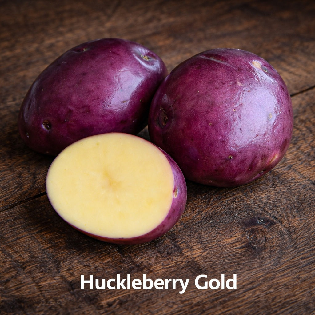 Huckleberry Gold Seed Potatoes – Red-Blushed Yellow Gourmet Variety