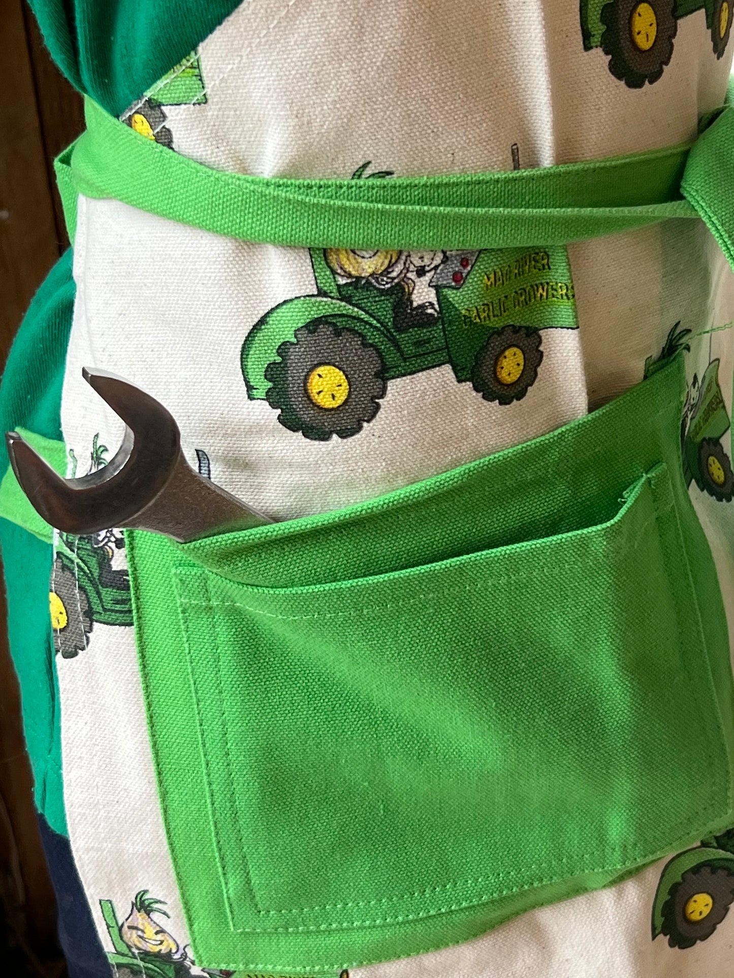 Kid’s Tractor Logo Apron