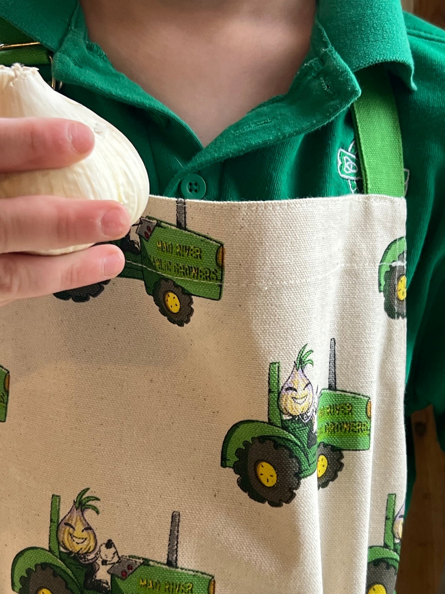 Kid’s Tractor Logo Apron