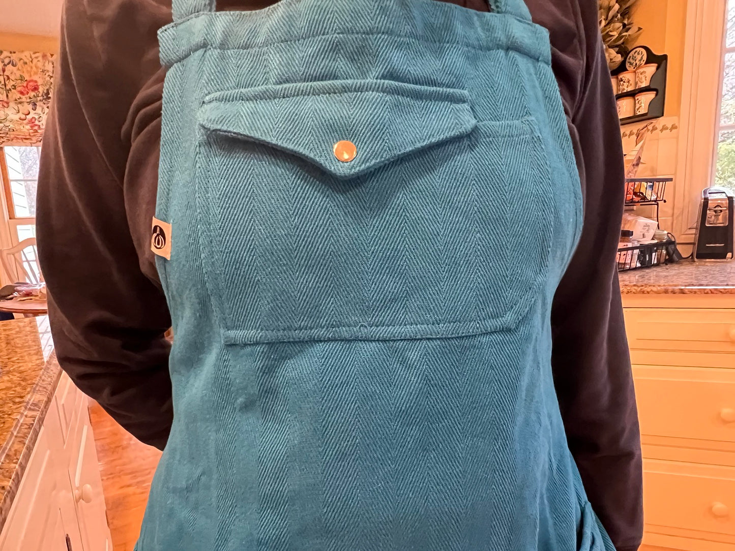 Blue Work Apron