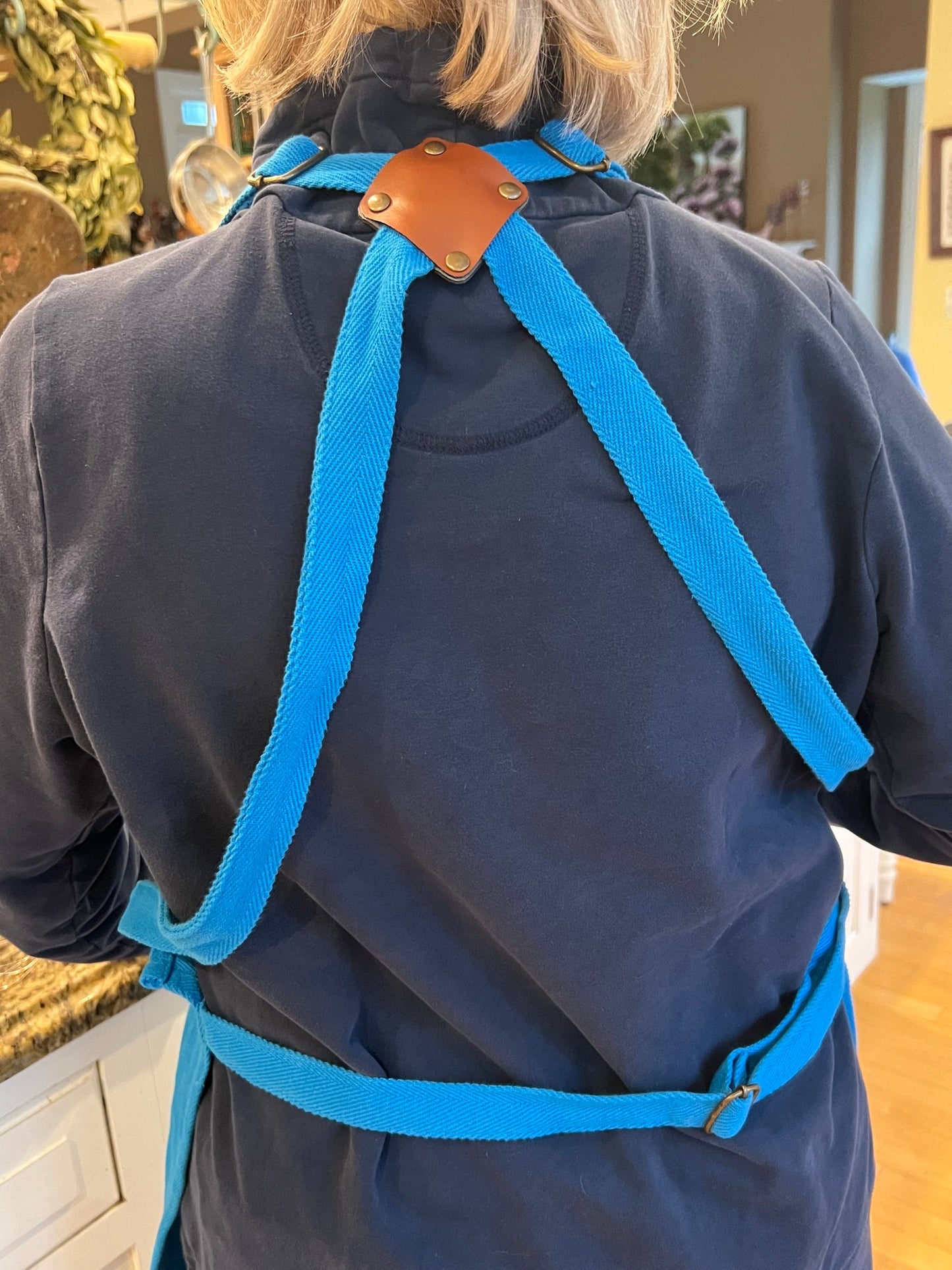 Blue Work Apron
